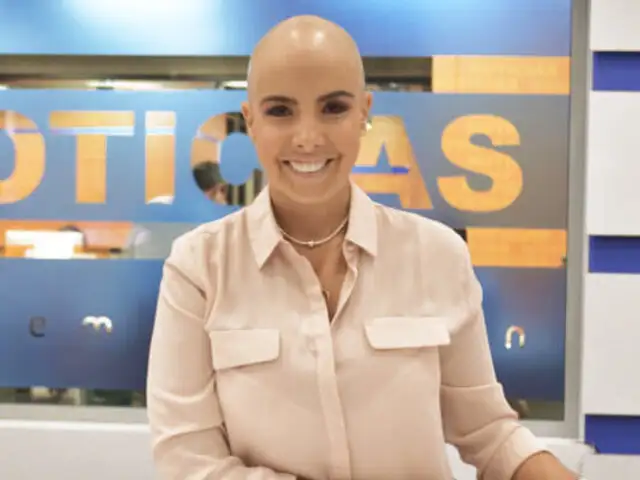 ¡Admirable!: periodista colombiana presenta noticias tras pasar por quimioterapia
