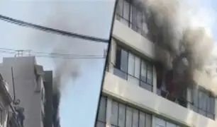 Cercado de Lima: incendio se registró en la cuadra 3 del jirón Camaná