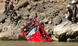 La Libertad: cuatro personas murieron tras despiste de auto a río Marañón