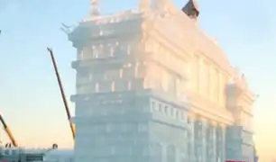 China: ciudad de hielo presenta las esculturas más grandes del mundo