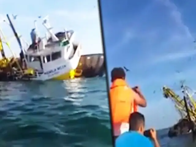 Chimbote: 15 pescadores salvan de morir en naufragio