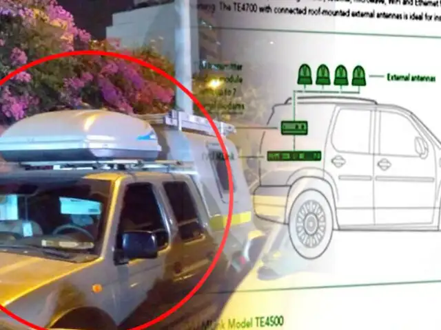¿Qué aparatos fueron hallados en vehículo en los exteriores de vivienda de Alan García?