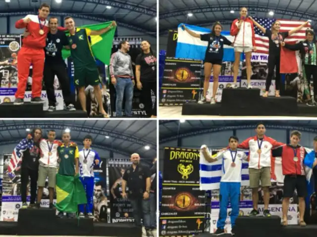Delegación peruana de Muay Thai ganó cuatro medallas de oro en Panamericano IFMA