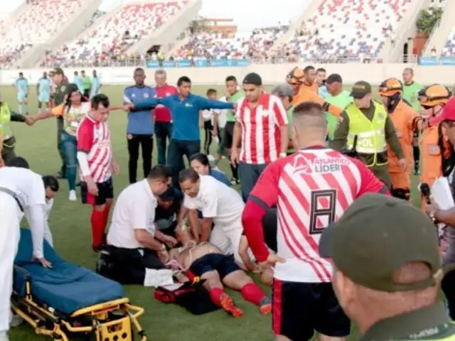 El ex jugador colombiano Gabriel Berdugo sufrió un infarto en pleno partido