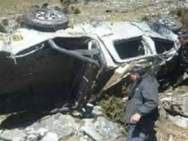 Tarapoto: volcadura de camioneta deja dos muertos