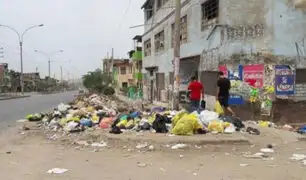 VMT: niños en peligro por montículos de basura junto a colegio