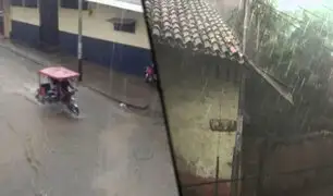 Piura: lluvia torrencial sorprendió a población de la ciudad de Huancabamba