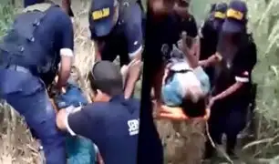 Cañete: serenos rescatan a menor que cayó en canal de regadío