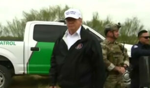 EEUU: Presidente Donald Trump visitó frontera con México