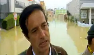 Alcalde de SJL declara en emergencia zona afectada por aniego