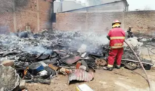 Ate: alarma por incendio en depósito de materiales reciclables
