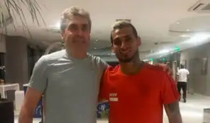 Miguel Trauco recibió la visita de Néstor Bonillo en Brasil