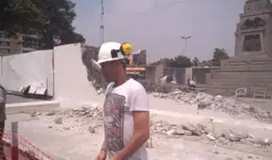 La Victoria: derriban muros del museo de la plaza Manco Cápac