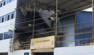 VIDEO: incendio afectó sede de iglesia evangélica en SJL