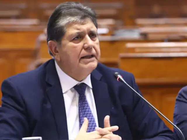 Alan García: Fiscalía solicita al Congreso informe que recomienda su investigación