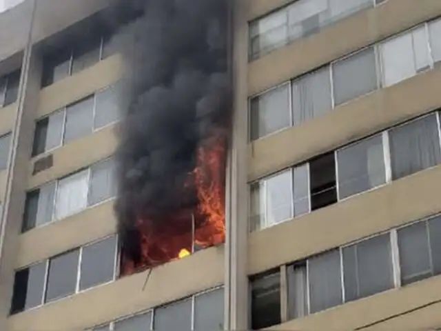 Miraflores: un muerto dejó incendio en edificio