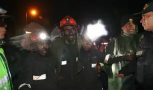 Rescatan a mineros atrapados en Oyón