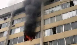 Miraflores: reportan incendio en edificio multifamiliar de la avenida Alcanfores