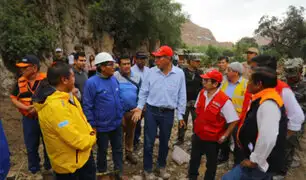 Presidente Vizcarra recorrió Tacna e inspeccionó zonas afectadas por huaicos