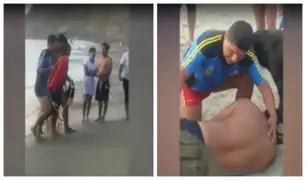 Huacho: rescatan a bañista que por poco se ahoga en playa
