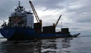 Loreto: buque impacta contra embarcación de carga en río Amazonas