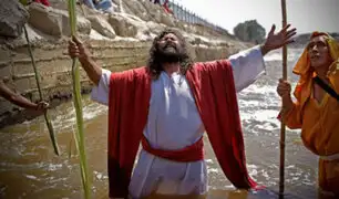 Mario Valencia, el popular "Cristo Cholo", se prepara para Semana Santa