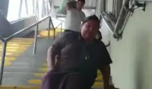 Metro de Lima: usuaria discapacitada debe arrastrarse a causa de ascensores malogrados en estación Gamarra