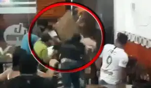 Tumbes: se registró brutal pelea al interior de una peña restaurante