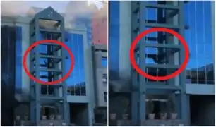 Hombre se lanza al vacío creyendo que edificio estaba en llamas