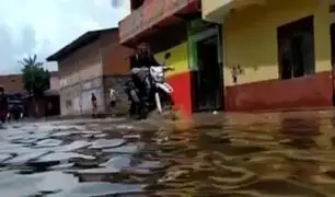 Intensas lluvias inundaron varias calles de Iquitos