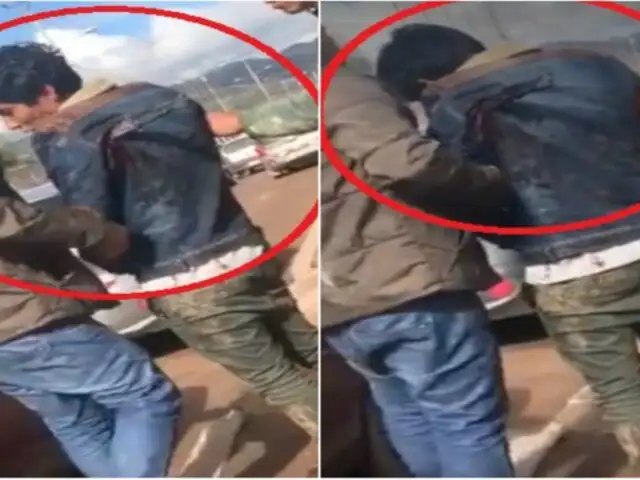 Cusco: hombre camina con cuchillo clavado en espalda después de una gresca