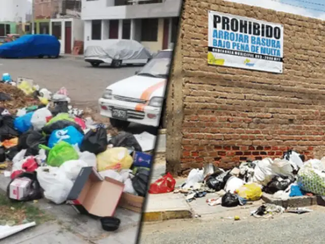 Denuncian que basura sigue acumulándose en calles de Trujillo