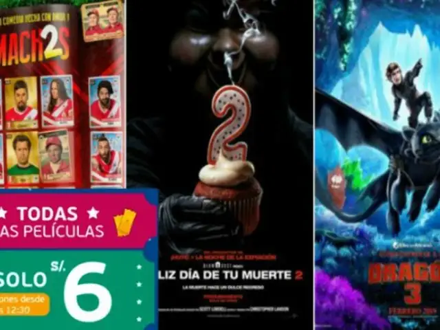 ¿Eres amante del cine? Hoy venderán entradas desde 5 soles para todas las películas