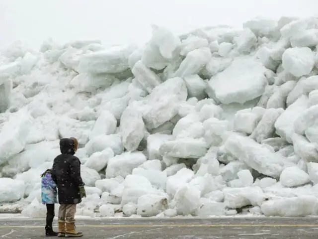 Canadá: bajas temperaturas generaron tsunami de hielo