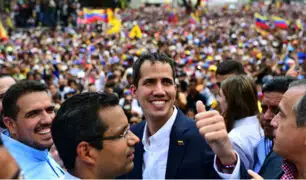 Multitudinaria bienvenida fue la que recibió Juan Guaidó tras retornar a su país