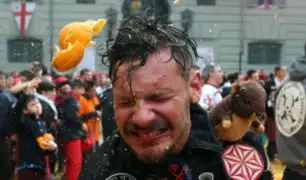 Carnaval de Ivrea: la legendaria ''Batalla de las naranjas'' [FOTOS]