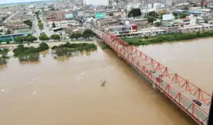 Río Tumbes se encuentra en alerta roja por incremento de caudal