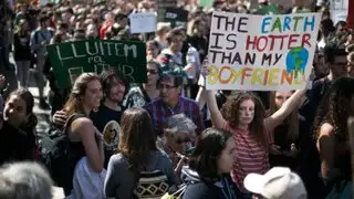 Jóvenes  de todo el mundo marchan contra el cambio climático