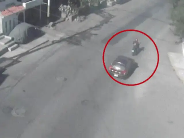 Arequipa: motociclista acabó con múltiples golpes tras ser impactada por auto