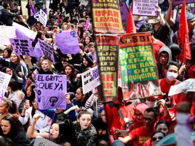 Marchas por el Día de la Mujer en ciudades de todo el mundo
