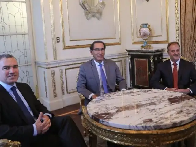 Presidente Vizcarra y Premier Del Solar se reunieron con alcalde Jorge Muñoz