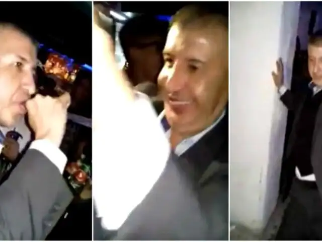 Hombre busca a su hijo en fiesta y termina festejando junto a adolescentes [VIDEO]