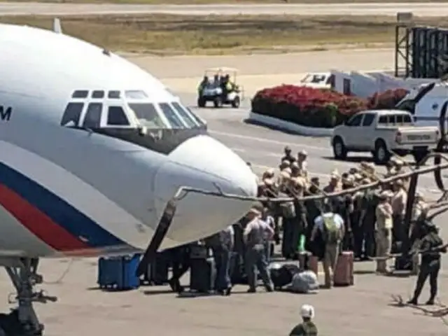 Aviones rusos llegaron a Venezuela con personal militar y equipos