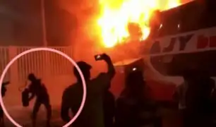Tragedia en Fiori: difunden nuevo video de intento de rescate de pasajeros de bus incendiado