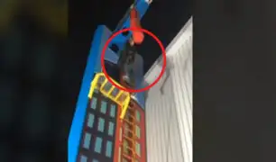 Trujillo: joven cae de 10 metros de altura en juego mecánico
