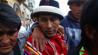 Comuneros de Fuerabamba exigen la salida de ministros del MTC y Energía y Minas