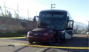 Áncash: choque entre bus interprovincial y auto dejó una persona fallecida