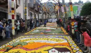 Semana Santa en el Perú: 1500 personas crearon bellísimas alfombras de flores