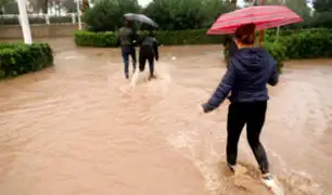 España: torrenciales lluvias afectan a la Comunidad Valenciana