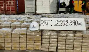 Decomisan más de 2 mil kilos de cocaína en el puerto del Callao